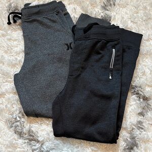 Hurley Kids Charcoal and Medium Gray Joggers
